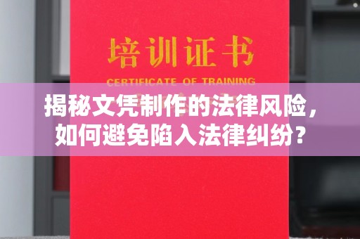 乌马河揭秘文凭制作的法律风险，如何避免陷入法律纠纷？